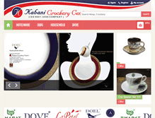 Tablet Screenshot of kabanicrockery.com